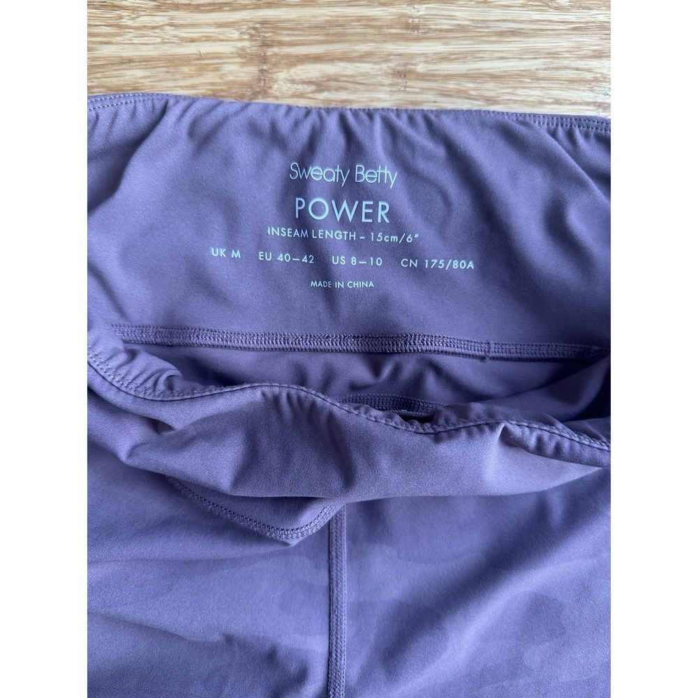 Sweaty Betty Pink Purple Camo Power Shorts Women's Medium - Picture 2 of 6